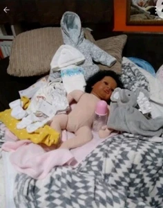 Lanny Reborn Cuddle Baby doll preemie size, 16" - Picture 1 of 22