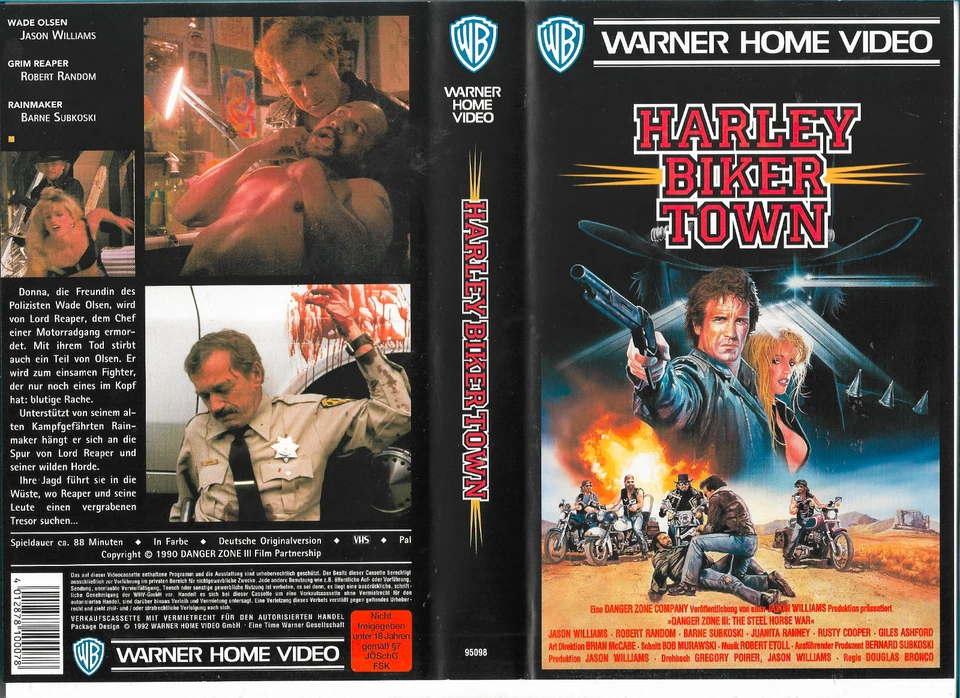 HARLEY BIKER TOWN - VHS RARITÄT FSK18 UNCUT FASSUNG - Bild 1 von 1