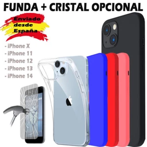 Funda Carcasa + Cristal IPHONE 15 14 PLUS PRO MAX Libro Silicona Antigolpes 360 - Imagen 1 de 18