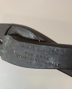 Thomas & Betts WT112M Plier For A,B,C Non-Insulated & RA,RB,RC Insulated Splices - Picture 1 of 4