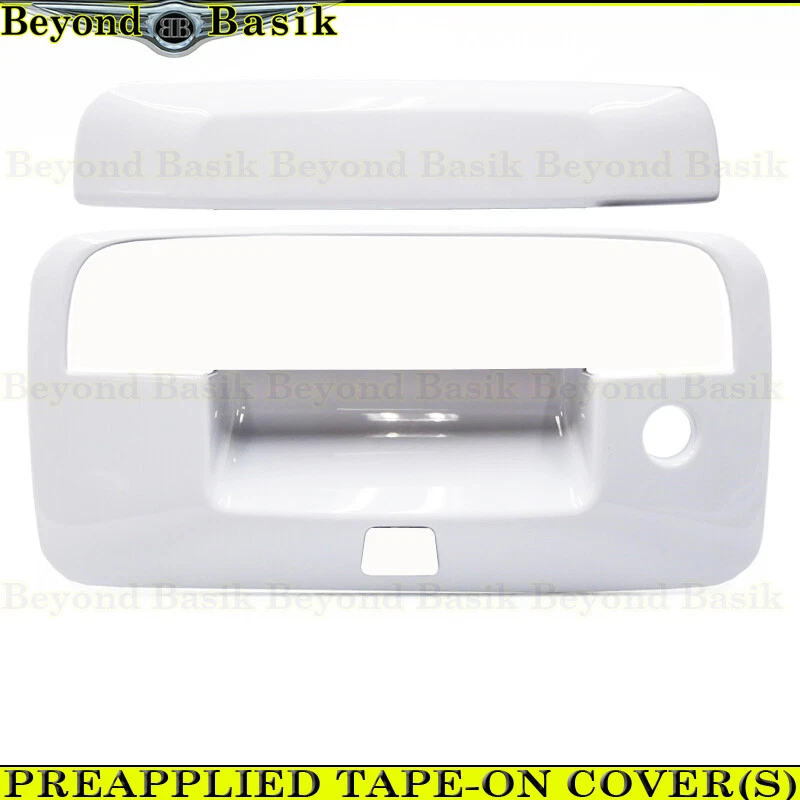 2014-2018 Chevy Silverado Tailgate Handle Cover W/BUC Hole WA8624 OLYMPIC WHITE - Imagem 1 de 4