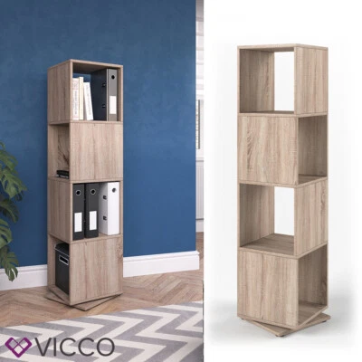 étagère tournante Etagère dossier Etagère debout Etagère Chêne XXL Sonoma Vicco