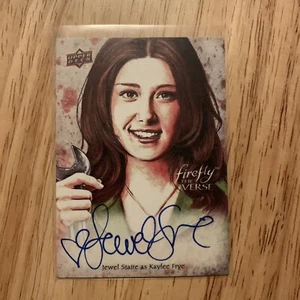 2015 Upper Deck Firefly Jewel Staite Kaylee Frye Art Card OA-KF Signed Autograph - Picture 1 of 6
