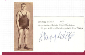 Laszlo Papp +1989 - Ungarn Olympia  Silber 1928 - Ringen