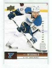 12-13 UD Upper Deck Series One  Andy McDonald  /100  Exclusives  