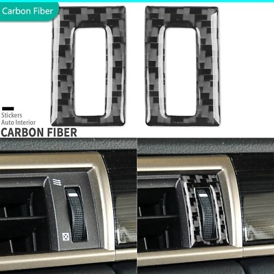 Real Carbon Fiber Central Air Vent Outlet Switch Cover For Lexus GS GS350 12-20 — 第 1/4 张图片