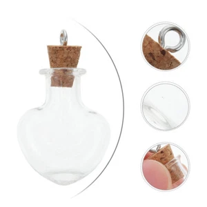 10 stücke Transparent Mini Wishing Flaschen Glas Lagerflaschen DIY Drift - Bild 1 von 12