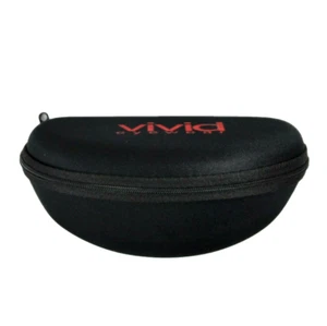 Neu Vivid Eyewear Brillen Sonnenbrillenetui halbhart schwarz Reißverschluss 7x3 - Bild 1 von 6