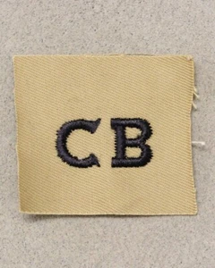 USN Navy Distinguishing Mark 1045: "CB" Construction Battalion (Seabees) - Picture 1 of 1