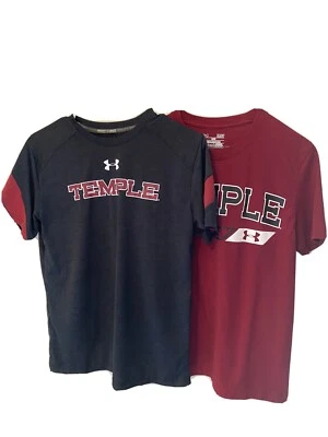 Under Armour TEMPLE UNIVERSITY OWLS   T-Shirt Lot Of 2  Small Collegiate - Image 1 of 4