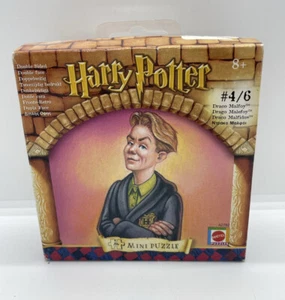 Vintage Harry Potter Mini Jigsaw Puzzle Draco Malfoy #4/6 Mattel NOS Portrait - Picture 1 of 14