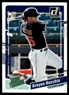 2023 DONRUSS RATED PROSPECT Brayan Rocchio Cleveland Guardians #70 - Image 1 of 2