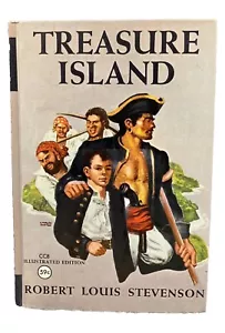 Treasure Island Robert Louis Stevenson Clover Classics CC8 Illustrated Vintage - Picture 1 of 8