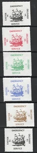 STAMPS LOCAL GB- Exeter Emergency Service (ship), set of 6 , 1971- *MH - Picture 1 of 1