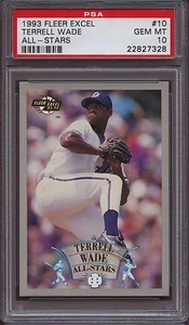 1993 FLEER EXCEL ALL-STARS 10 TERRELL WADE PSA 10 Pop 1 Braves - Picture 1 of 1