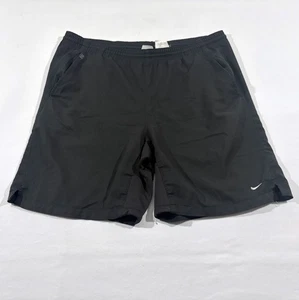Nike Court Mens Dri-FIT Tennis Shorts Black Poly Blend Pocket Running Gym Sz S - Picture 1 of 11