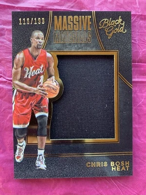 Panini 2015-16 oro negro - materiales masivos Chris Bosh #9/199 (MEM) Foto 1 de 3