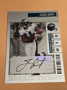 Boleto de novato 2006 Playoff Contenders #114 autógrafo de Jason Avant (RC, AU) - Imagen 1 de 3