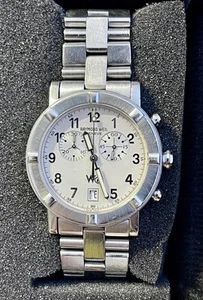 Raymond Weil W1 8000 Stainless Mens Authentic Designer Watch Wristwatch Preowned - Picture 1 of 6