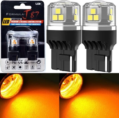 LED Light 30W 7440 Amber Orange Two Bulbs Rear Turn Signal Replace Lamp Fit - Изображение 1 из 4