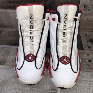 Nike Air Jordan Pro Strong Weiß Rot DC7911-101 Jungen Größe 6,5Y Gebraucht - Bild 1 von 8