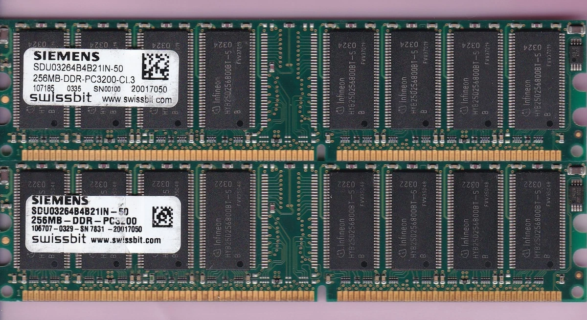 PC3200 DDR-400 256MB Computer RAM for sale - eBay