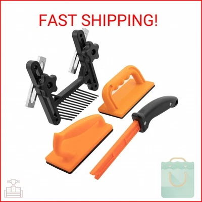 Kit de seguridad para carpintería de 4 piezas con tablero de plumas mango magnético palo de empuje Str Foto 1 de 2