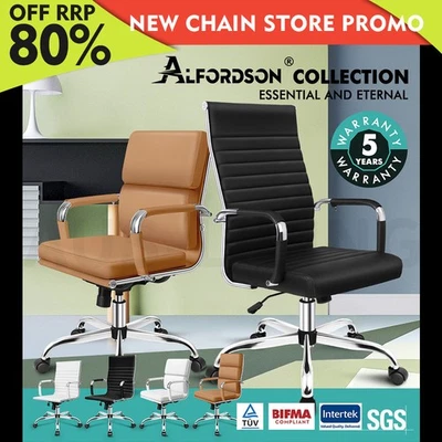 ALFORDSON Office Chair Ergonomic Executive Computer Seat Gaming Mid High Back - image 1 of 3