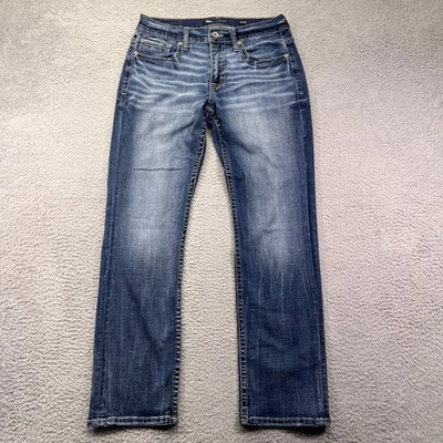 BKE Jake Jeans Mens 31x30 Blue Straight Stretch Distressed Medium Wash Denim - Image 1 of 4