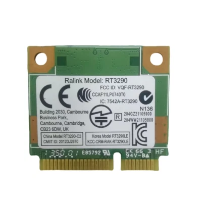 NEW RaLink RT3290 802.11 BGN 150Mbps Half Mini PCI E WiFi Card Bluetooth module - Image 1 of 2