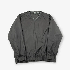 Vintage IZOD Windbreaker Jacket Black L - Picture 1 of 3
