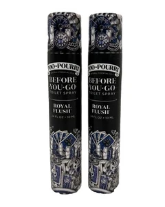 Poo Pourri Before You Go Toilet Spray 0.34 fl oz Royal Flush Lot Of 2 - Picture 1 of 5