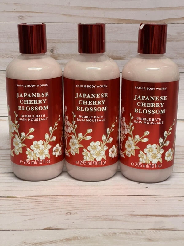 x3 Bath & Body Works Japanese Cherry Blossom Bubble Bath - Image 1 of 1