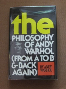 SIGNED - THE PHILOSOPHY OF ANDY WARHOL - 1st HCDJ 1975 - full signature - Picture 1 of 8