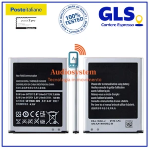 BATTERIA PILA per SAMSUNG EB-L1G6LLU GALAXY S3 NEO i9301 2100MaH PARI ORIGINALE - Imagen 1 de 1
