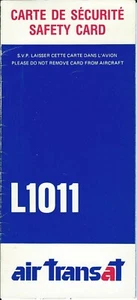 Safety Card - Air Transat - L-1011 - c1990 (Canada) (S4286) - Bild 1 von 1