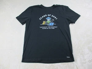 Camisa Life Is Good Para Hombre Grande Azul Virtualmente La Mejor Clase Trituradora Informal - Imagen 1 de 9