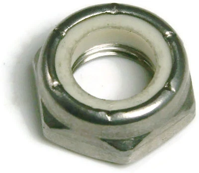 ALBANY COUNTY FASTENERS Stainless Steel Nylon Insert Jam Thin Lock Nut #8-32, Qty 100