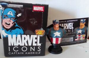 Marvel Icons Bust : Captain America  Exclusive COA 583/600