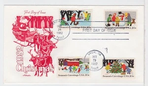 TurtlesTradingPost- Christmas Children 1982 #2028-30 Artmaster Cachet FDC - Picture 1 of 1
