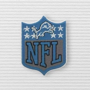 Detroit Lions NFL Patch Iron On Embroidered Patch (Free Shipping) - Picture 1 of 2