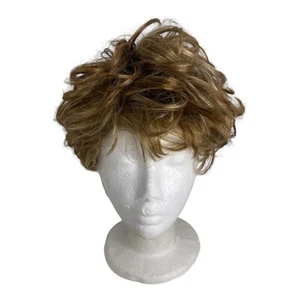 🍌JUNEE FASHION KANEKALON SHORT LIGHT BROWN BLONDE CURLY WOMEN'S WIG EUC - K2 - Picture 1 of 8
