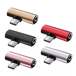USB C to 3.5mm Female Headphone Jack & Charger Adapter for S23-S22 S21-Note 20- - Picture 1 of 21