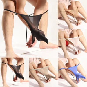 Männer G-String Pouch Briefs Male Sheer Höschen Dessous Unterhosen / - Bild 1 von 25