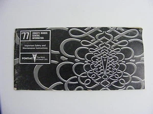 1977 Pontiac Owner's Manual Safety And Maintenance Instructions - Picture 1 of 3