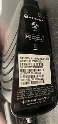 Motorola 515291-001-00 Surfboard Cable Modem - Image 1 of 4