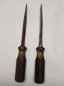 2 Vintage Stanley 100 Plus Screwdriver 1007 6 Inch Made In USA Boron Steel - Picture 1 of 5