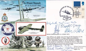 Battle of Britain Signed I Cosby, Deere Pilots & 3 RAAF's all involved B of B - Picture 1 of 7