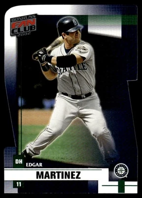 2002 Donruss Fan Club Die-Cuts #42 Edgar Martinez Seattle Mariners - Image 1 of 2