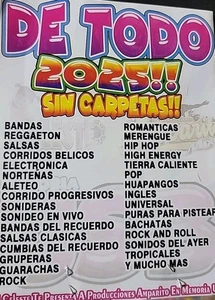 Usb Con Musica DE Todo 2025 Sin Carpetas 3,700 Canciones - Picture 1 of 1